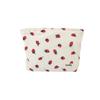 Strawberry Print Corduroy Shoulder Bag - Casual, Large Capacity for Commuting and Daily Essentials