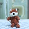 Delightful 15cm Red Fox Plush Doll Cartoon Keychain Soft Toy For Kids And Adults