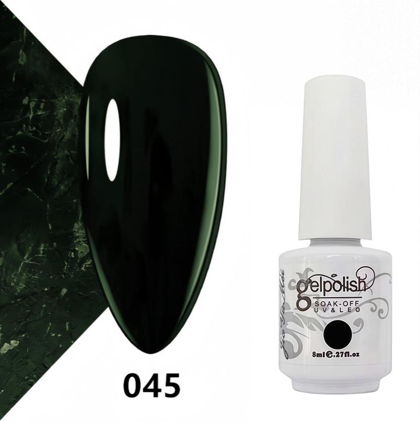 Amber Gel Polish Set: Gel Polish Manicure Kit with Whitening, Base Coat, and Sealer.