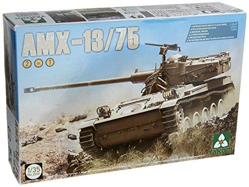 

TAKOM 1/35 AMX-13/75 Israeli Defense Forces Light Tank 2-in-1 Plastic Model Kit TKO2036