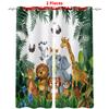 Zoo Curtain Forest Cartoon Children 3d Digital Printing Lightblocking Curtain