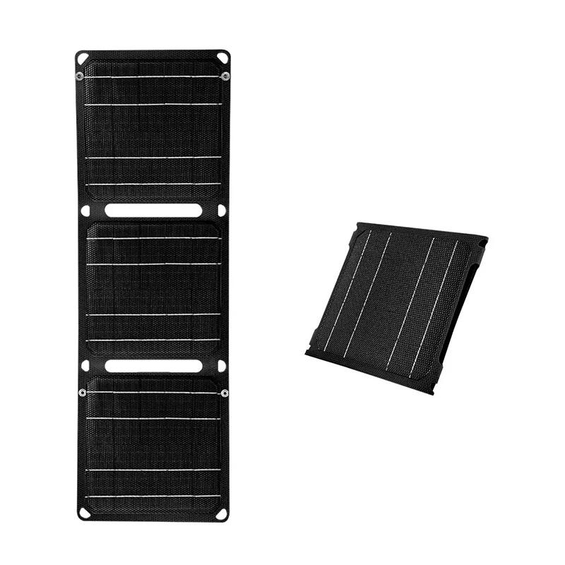21W 40W Przenośny Składany Panel Solarny ETFE 5V 9V 12V USB Szybka Ładowarka Baterii do Telefonu Komórkowego Podróże Outdoor Camping Płyta PV