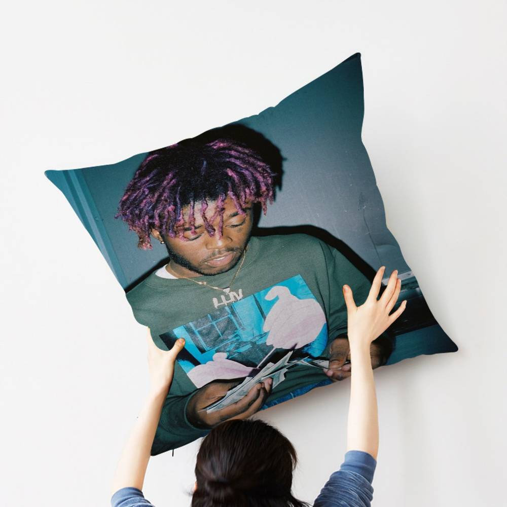 Hip Hop Rapper L-Lil-Uzi-V-Verts Personalized Picture Text Home Decorative Pillows Household Gifts 45x45cm