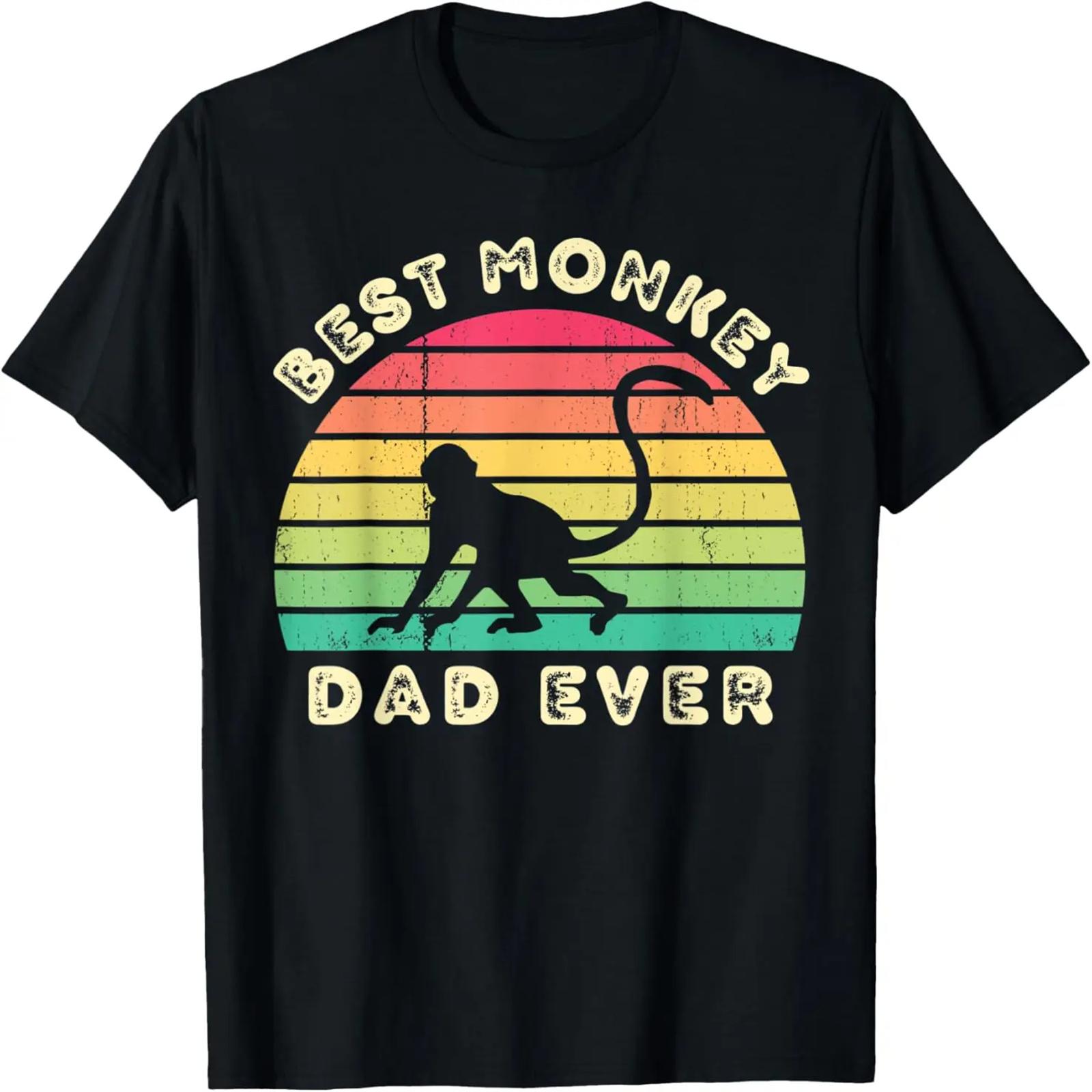 

Best monkey Dad Ever for men fathers day T-Shirt XXXXXL чорний