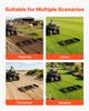 Drag Harrow, 122 X 50 Cm, Tow-Behind Driveway Grader with Adjustable Width & 50lbs Load Capacity, Heavy Duty Lawn Leveling Rake, Galvanized Steel