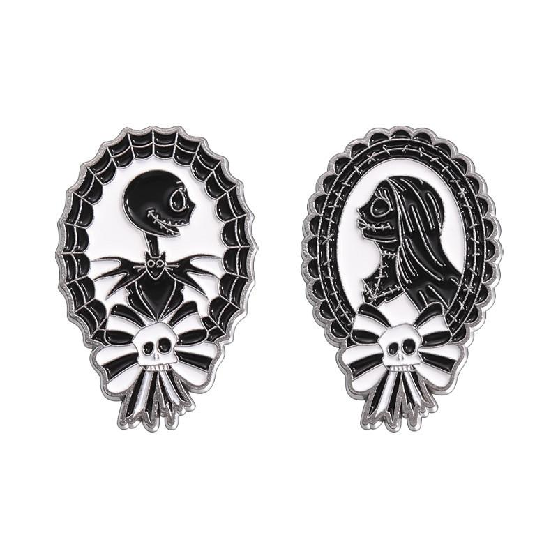 Colorful Alloy Cartoon Character Brooch Qhxz2776 And Qhxz2777 For Trendy Personal Accessories