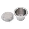 Coffee Capsule Reusable Stainless Steel Coffee Pod with Filter Paper Spoon Brush for Coffee Maker