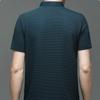 Summer Men's Short Sleeve T Shirt Cool Breathable Polo Shirt Business Casual Sweat Blouse