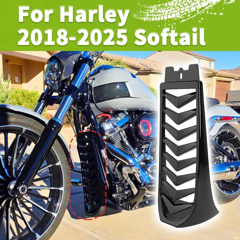 Motorcycle Chin Fairing Spoiler Lower Radiator Frame Protection For Harley Softail Breakout Street Bob Fat Bob FXBR 2018-2026