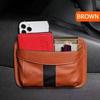 Car Leather Storage Bag Small Debris Organizer Hanging Cell Phone Mobile Bag for Stowing Tidying Charging Universal Accessories