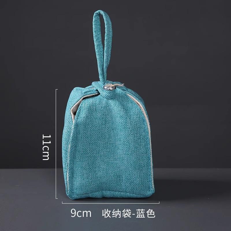 Handmade Retro Tea Cup Bag, Master Cup, Single Cup Bag, Storage Bag, Small Cloth Bag, Handbag, Thickened Cloth Bag, Storage Bag