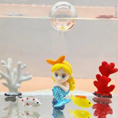 Floating Fish Tank Decoration Ornaments Beach Mermaid Aquarium Small Pendants