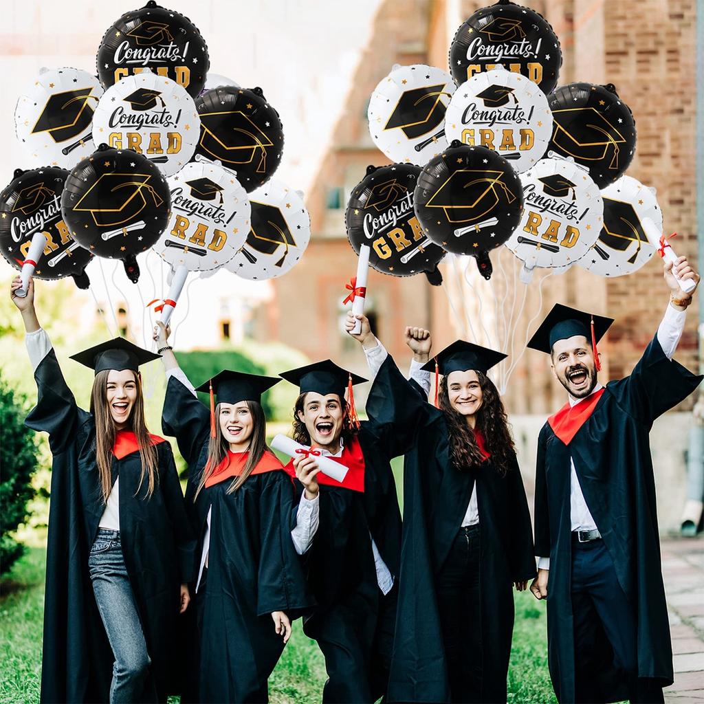 Graduation Balloon Bunch Graduation Party Decoration for Home Congrats Gard Balloons Set Class of 2025 Graduation Party Supplies