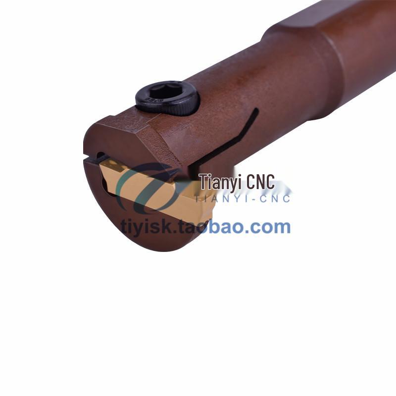 Shock-Resistant CNC Internal Grooving Tool Holder - Extended Length Hardened Cutting Tool (MGIVR2016/2520/3125)