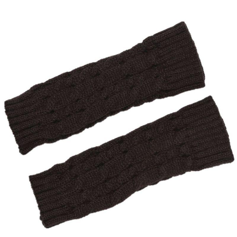 

Зимние мужские женские нарукавники длинные перчатки без пальцев Хэллоуин косплей варежки вязаные согревающие запястья с отверстием для большого пальца 20*7 см