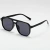Outdoor Ocean Slice Double Beam Sunglasses New Retro Jelly Color Women Square Sunglasses Uv400 Eye Protection Goggles