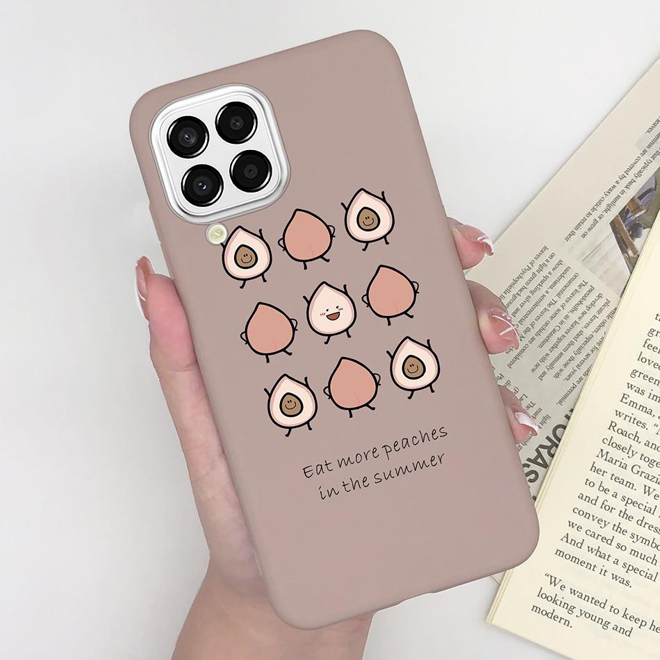 For Samsung Galaxy M33 5G Case Heart Cartoon Silicone Matte Shockproof Phone Cover For SamsungM33 GalaxyM33 M 33 Funda Shell TPU