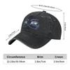Vintage Jujutsu Gojo Eyes Kaisen Baseball Cap Unisex Style Distressed Denim Washed Snapback Hat Comic Anime Outdoor Hats Cap