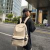 Japanese Ins Fashion Brand Light Solid Color Backpack Korean Girl All-matching Travel Casual Simple Schoolbag