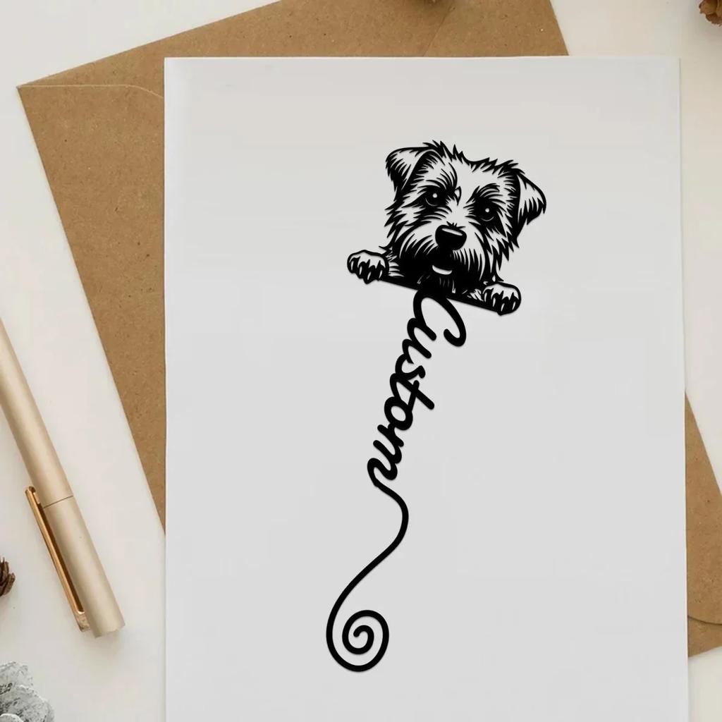 Norfolk Terrier Bookmark, Metal Bookmark for Book Lovers, Vintage Style Gift, Dog Lover Gift, School Teacher Appreciation, Unique Collectible