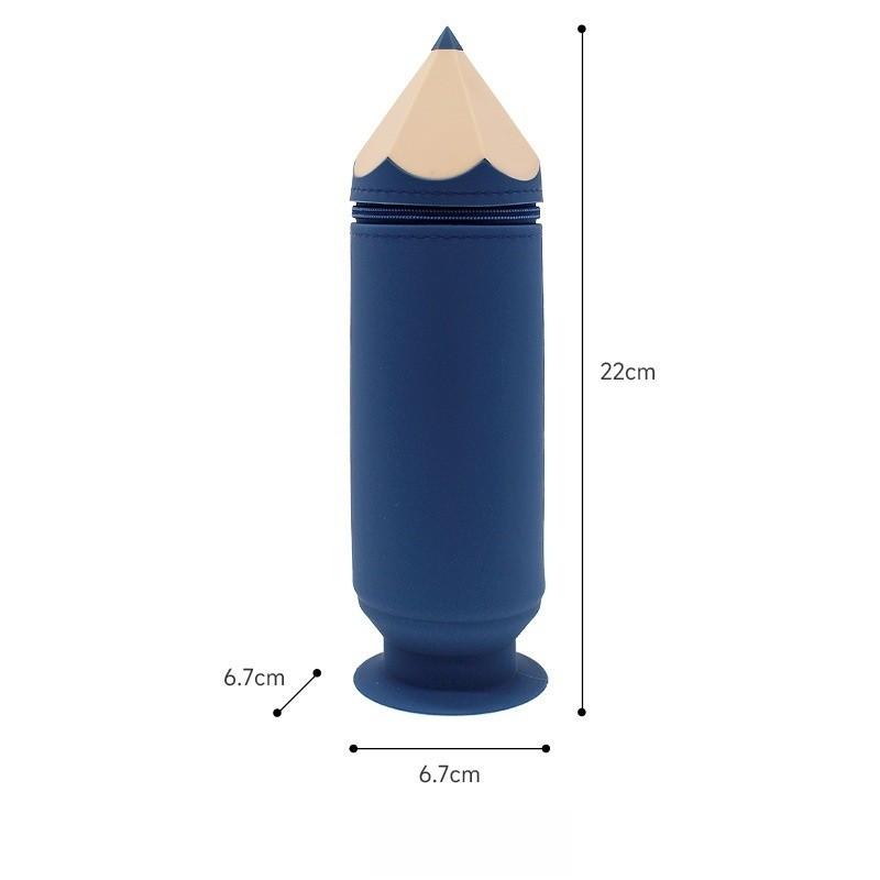 Creative Silicone Pencil Case Large Capacity Dirt Resistant with Suction Cup Pencil Case Student Stationery