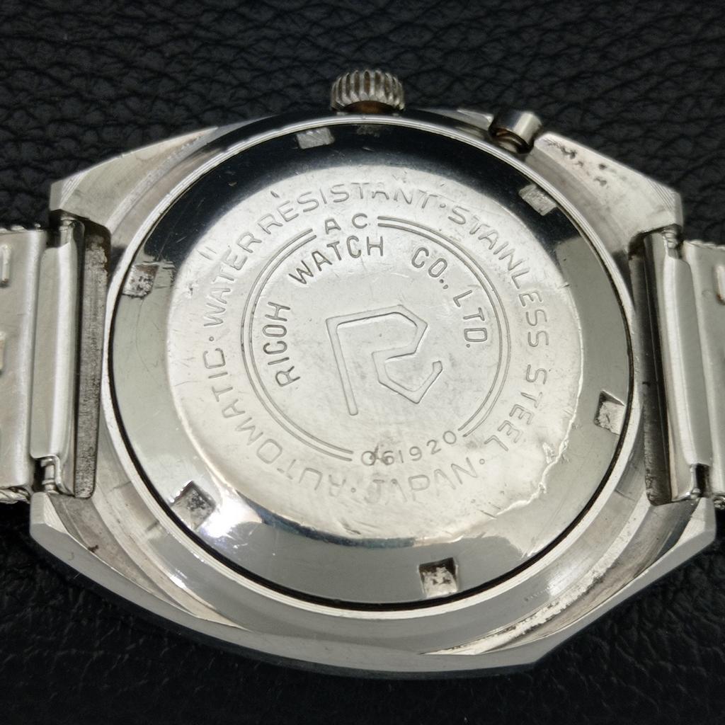 VINTAGE RICOH R31 AUTOMATIC JAPAN MENS WHITE COLOR DIAL WATCH A709380-1