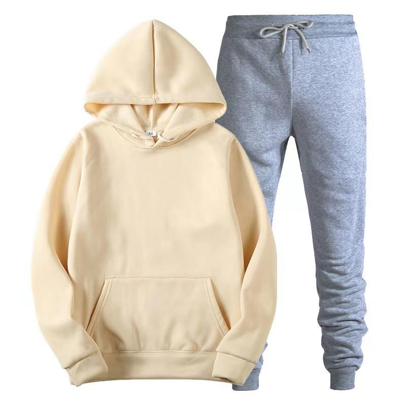 Set Hanorac Fleece și Pantaloni de Jogging pentru Bărbați