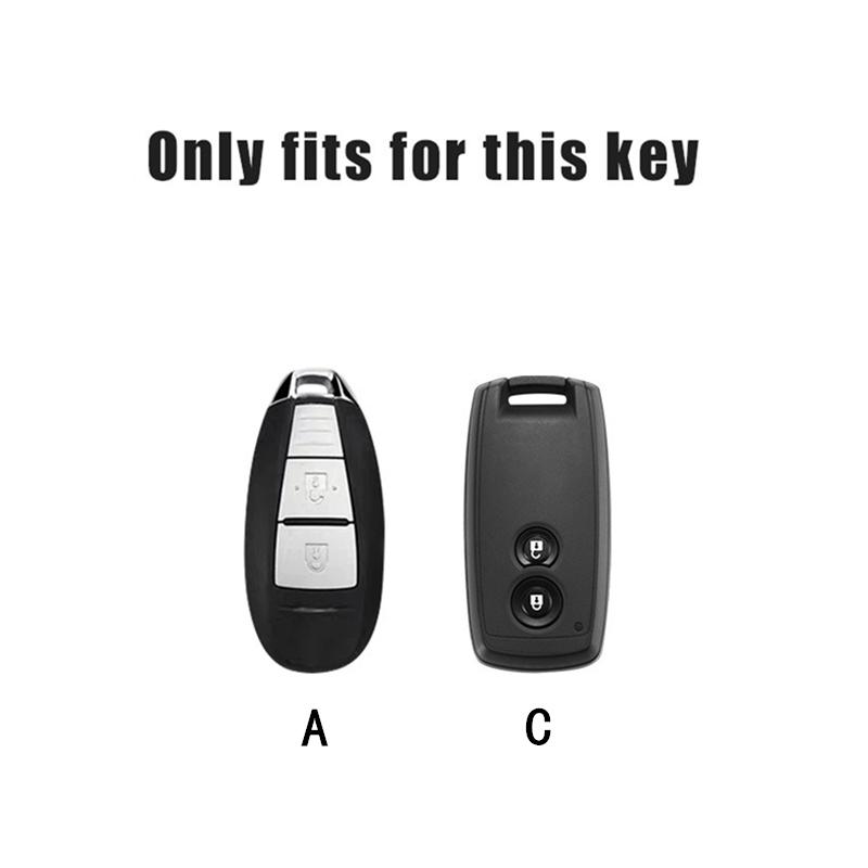 TLIN5 Leather Car Smart Key Case Cover Shell Keychain For Suzuki Baleno Ertiga Ciaz Ignis Kizashi Swift SX4 S-cross Vitars Scorss XL-7