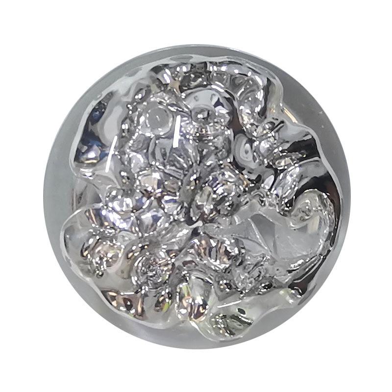 5pcs Creative Magma Pattern Buttons Luxurious Transparent Resin Shank Buttons Apparel Accessories