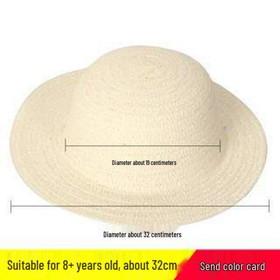 Child's DIY Painted Straw Hat Kit - Creative Art & Coloring for Kindergarten
