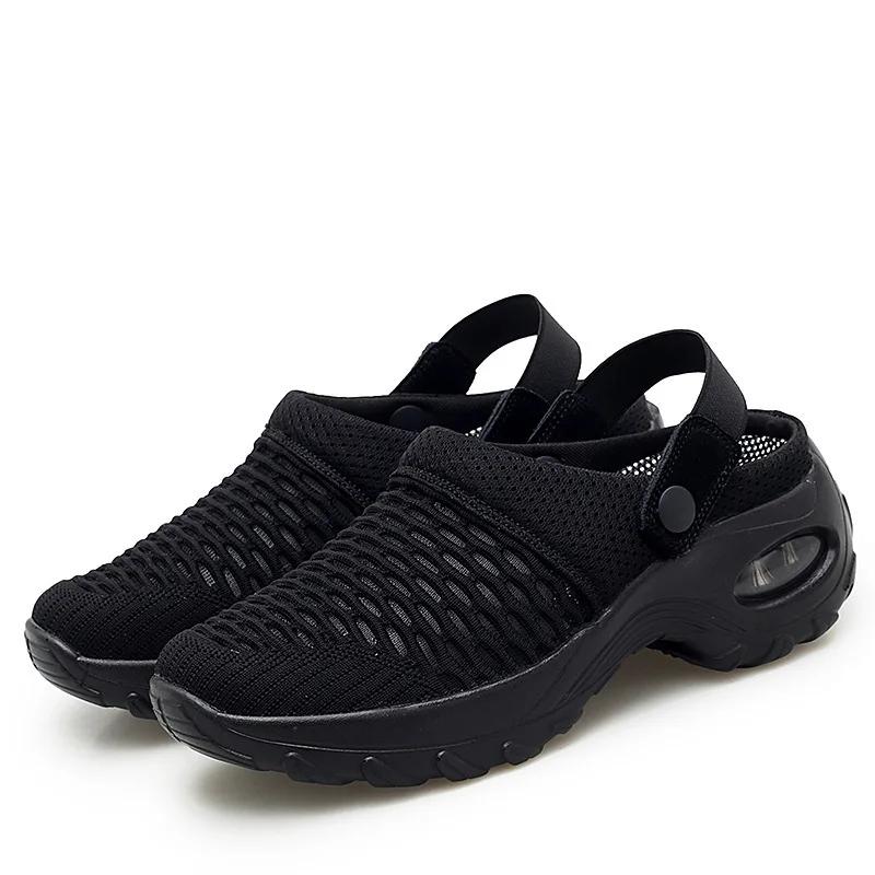 Ladies Summer Platform Sandals Women Mesh Sneakers Breathable Slip On Buckle Strap Female Beach  Outdoors Shoes Woman