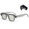 Unisex Square Sunglasses UV400 Protection Lightweight PC Frame Fashionable Daily Wear Round Oval Face