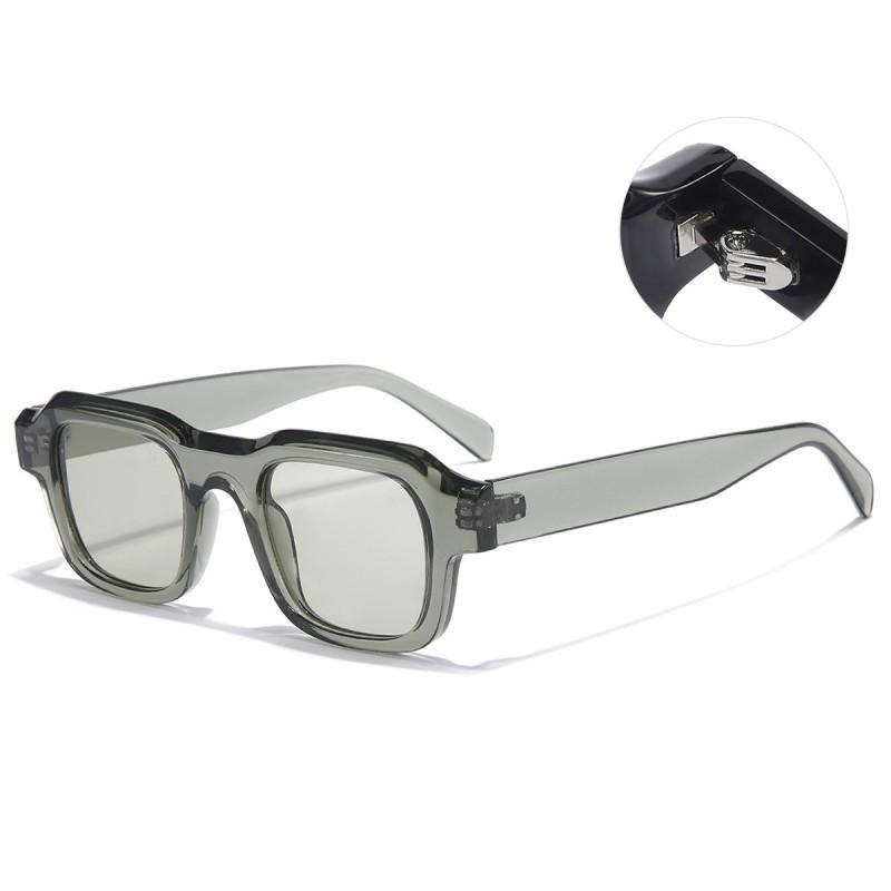 Unisex Square Sunglasses UV400 Protection Lightweight PC Frame Fashionable Daily Wear Round Oval Face