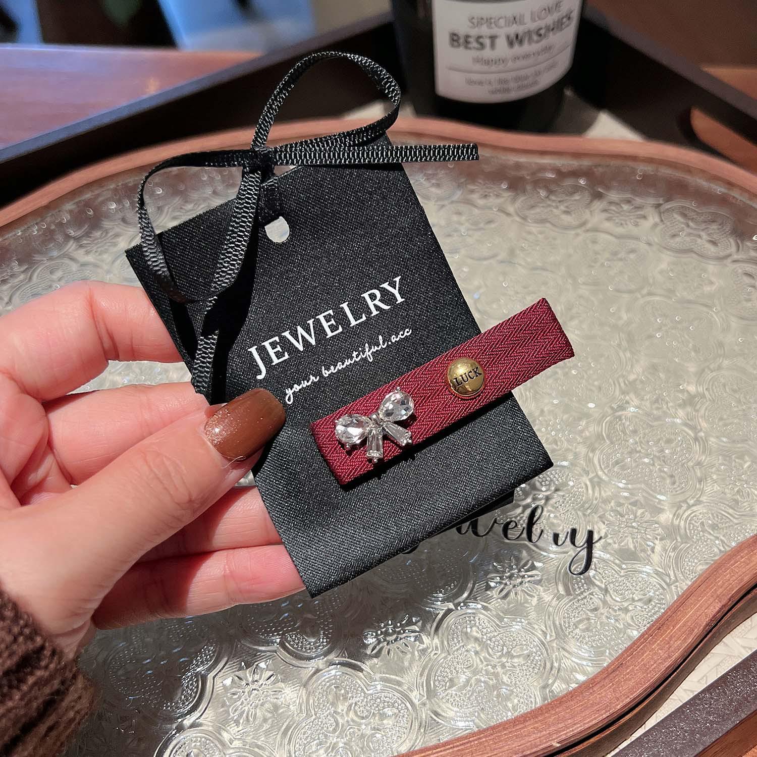 

Angora Red Bow Duckbill Hair Clip for Girls