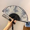 with Tassel Folding Fan Art Craft Woman Fans Vintage Folding Hand Fan  Gifts