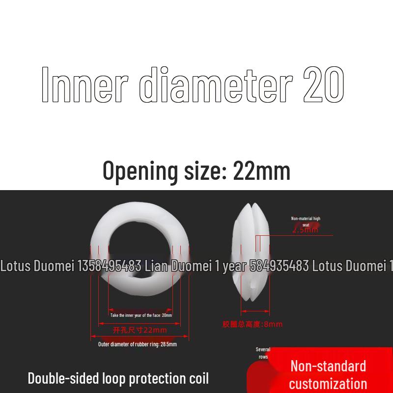 Industrial Dustproof Double-Sided Rubber Cable Grommet & Sealing Ring for Distribution Box