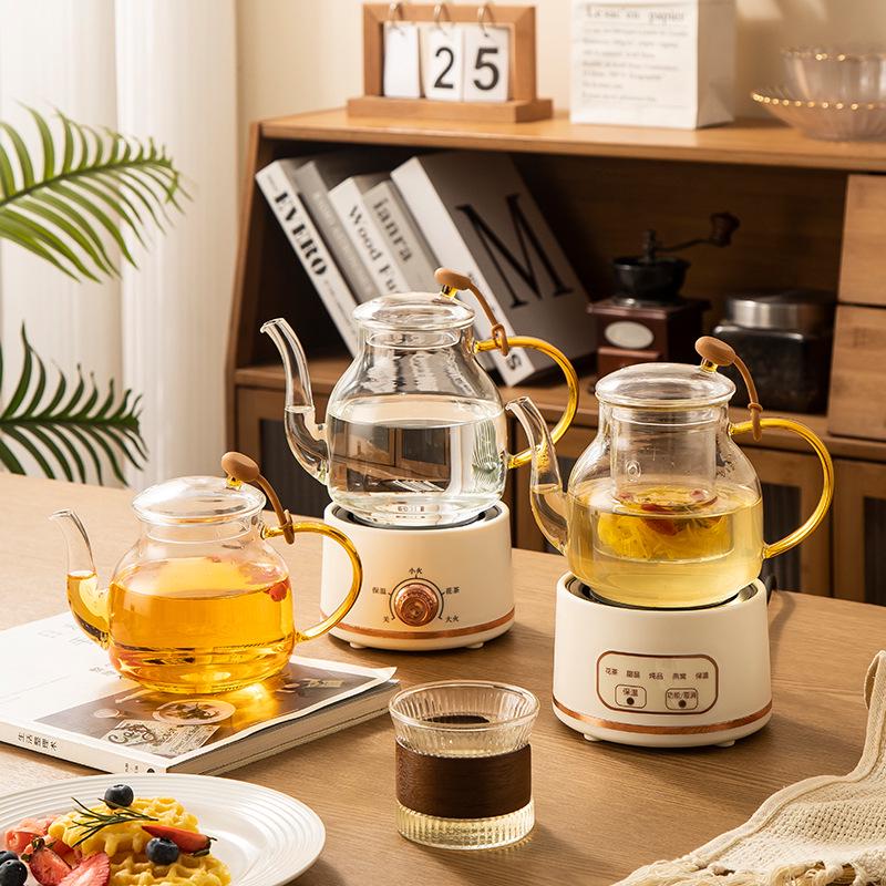 All-Glass Smart Touch Electric Tea Brewing Pot and Stewing Cup Gift Set