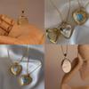 Heartshaped Pendant Necklace With Gold Plating And Ochain For Romantic Gift And Fashion Accessory