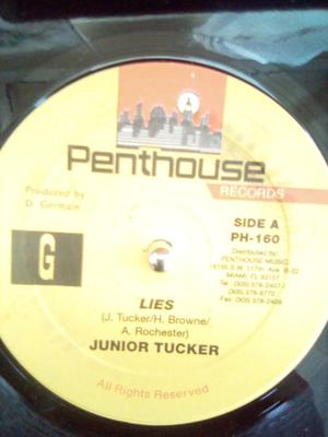 12inch Record JUNIOR TUCKER - Lies / Lies (Remix) PH160 Penthouse Recor US Reggae, Ska & Dub Used