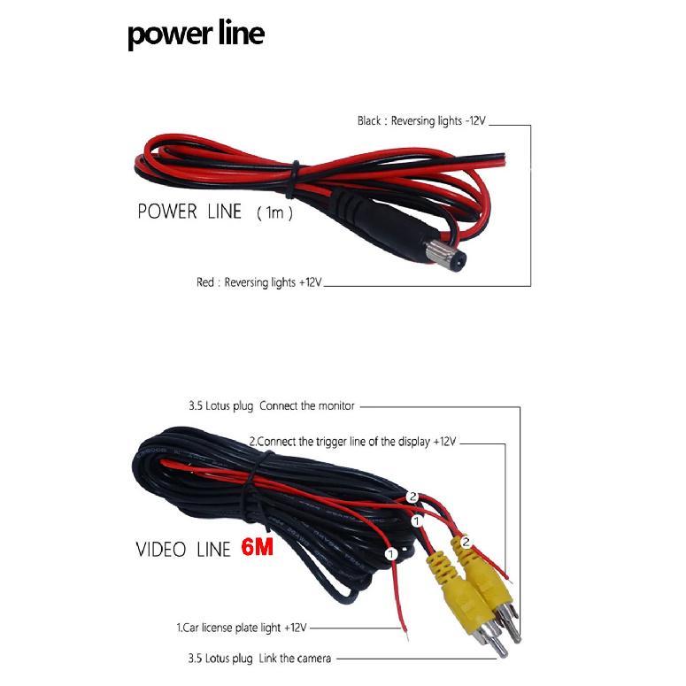 Easy Installation 4.3Inch Rear View Camera Monitor Screen Reversing Camera for Car Parking Parking System Camera for Vehicle