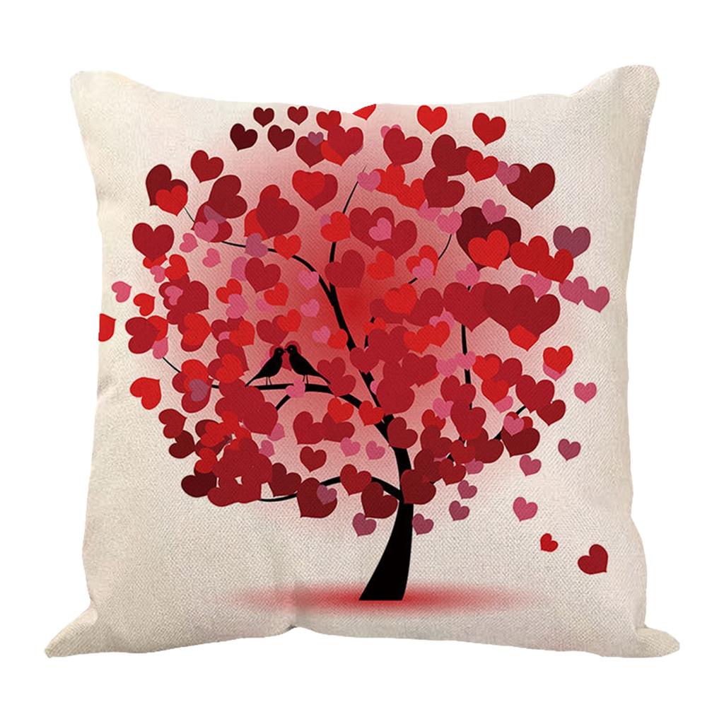 Pillow Pillow Case Home Decoration Products Tree Flower Pillow Case Design Sofa Cushion Cushion Cover 45x45cm