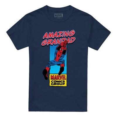 Men's Amazing Grandad Spider-Man Corner Box T-Shirt