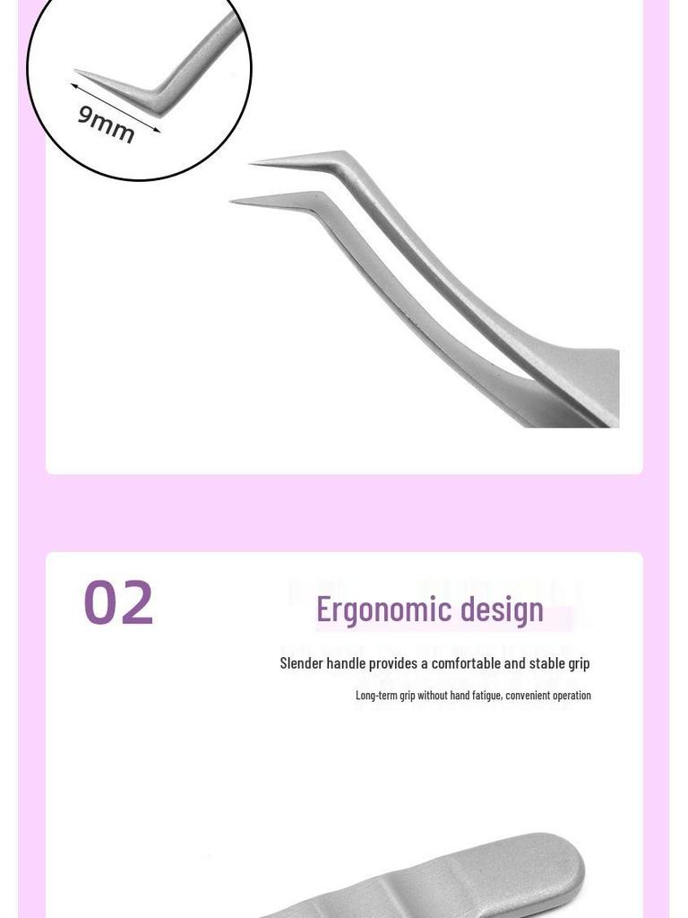 Gold Feather Grafting & Curling Eyelash Tweezers: Ukrainian & Chinese Styles for High-Density Lashes
