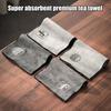 Water Absorption Tea Towel Tea Cloth Thickened Coffee Table Cloth Zen Teaware Towel Cotton Linen Rag Pad Tea Table Accessories