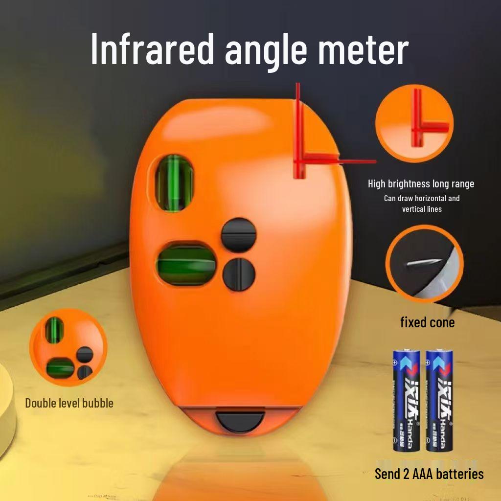 High Precision Laser Level: Automatic 90-Degree Angle Marker with Strong Infrared Light