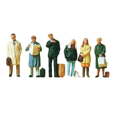 Preiser Levreflica 1/87 Passengers Painting Miniature Miniature Model Figures 6P Set PRS104119FG Korean Toy