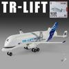 1:72 Airbus Beluga A300-600ST Alloy Large Super Transport Airplane Diecast Passenger Civil Aircraft Model Sound Light Decoration