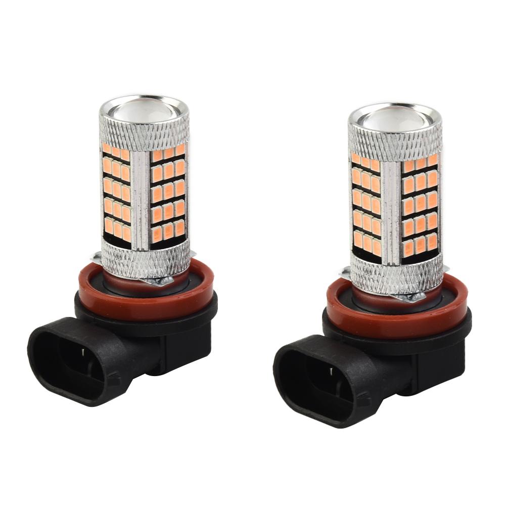 Pink Purple H11/H8 LED Fog Driving Lights  for DRL Bulbs Car Accessories