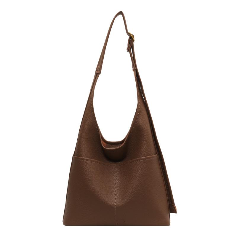 Popular Portable Bucket Bag Women'S Large Capacity Casual Versatile Shoulder Bag Retro Mother And Child Bag