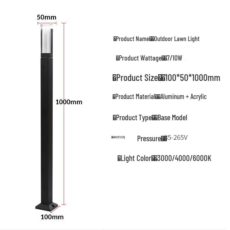 Minimalist LED Garden Lights for Parks and Pathways